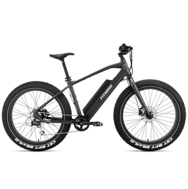 FitNord Rumble 300 Sähköfatbike 2024, musta (720 Wh tehoakku)