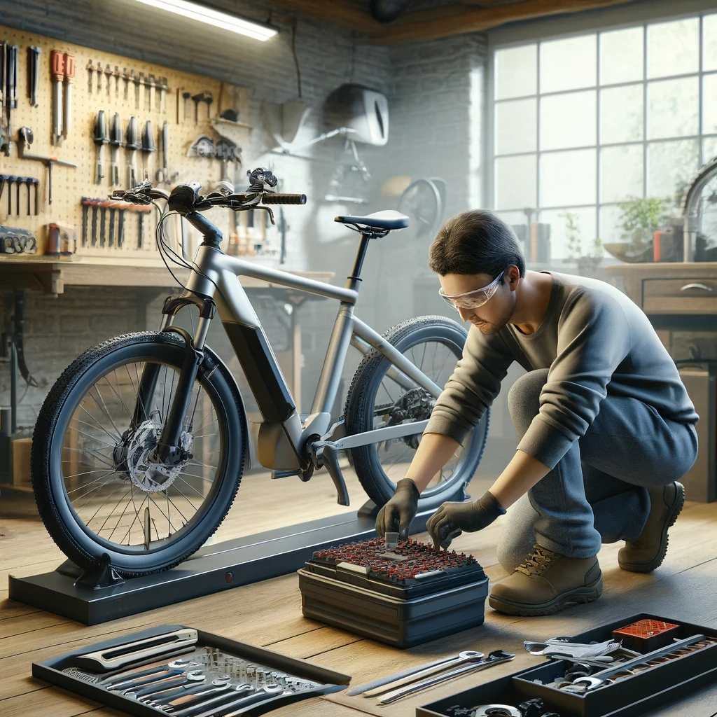 Sähköpyörän akun vaihto itse