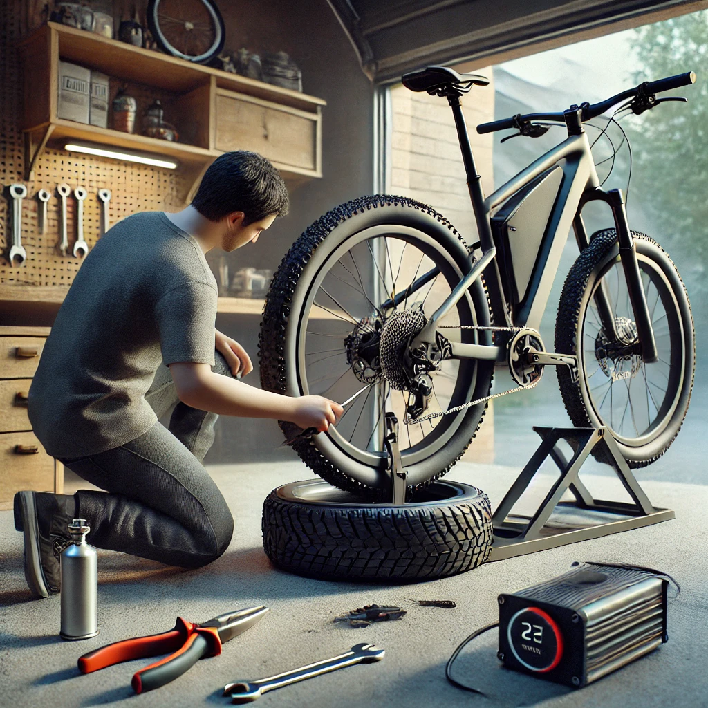 Sähköpyörän renkaan vaihto